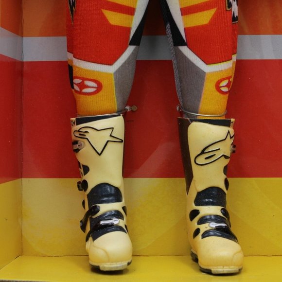 DreamCo Travis Pastrana MX All Stars Suzuki No Fear Freestyle 16in Doll Boxed - Picture 7 of 14